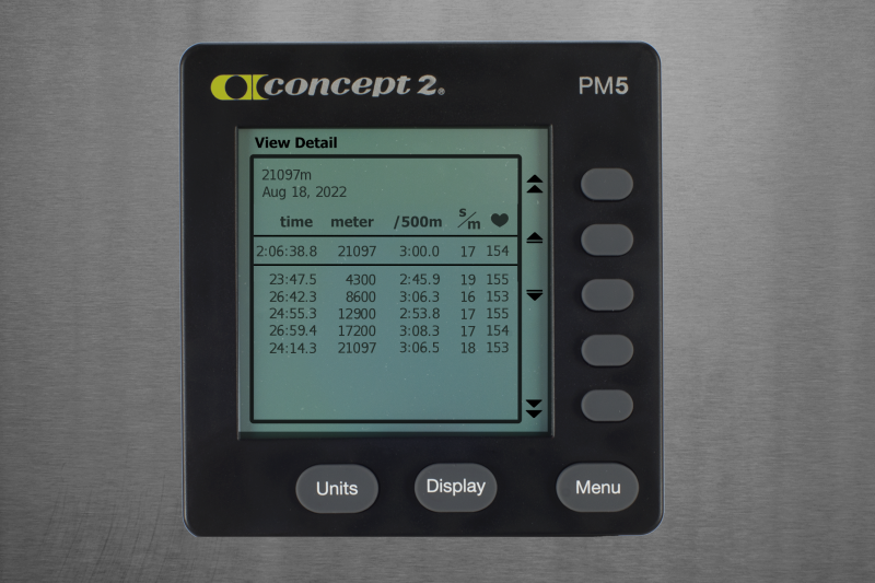 21097m row on August 18, 2022